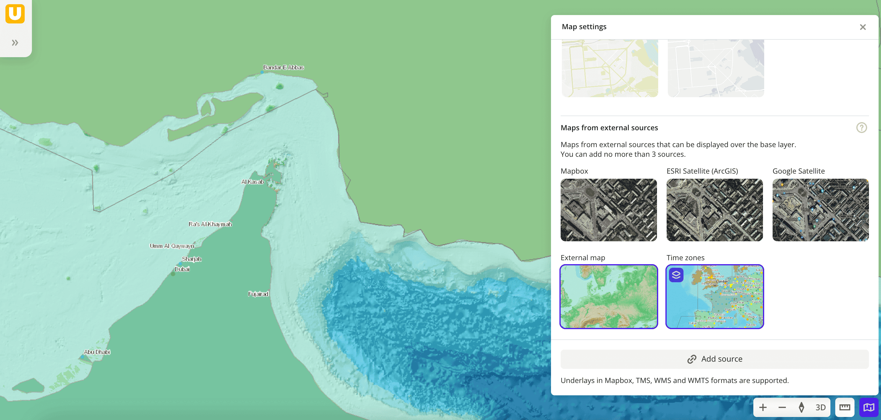 Maps overlaying