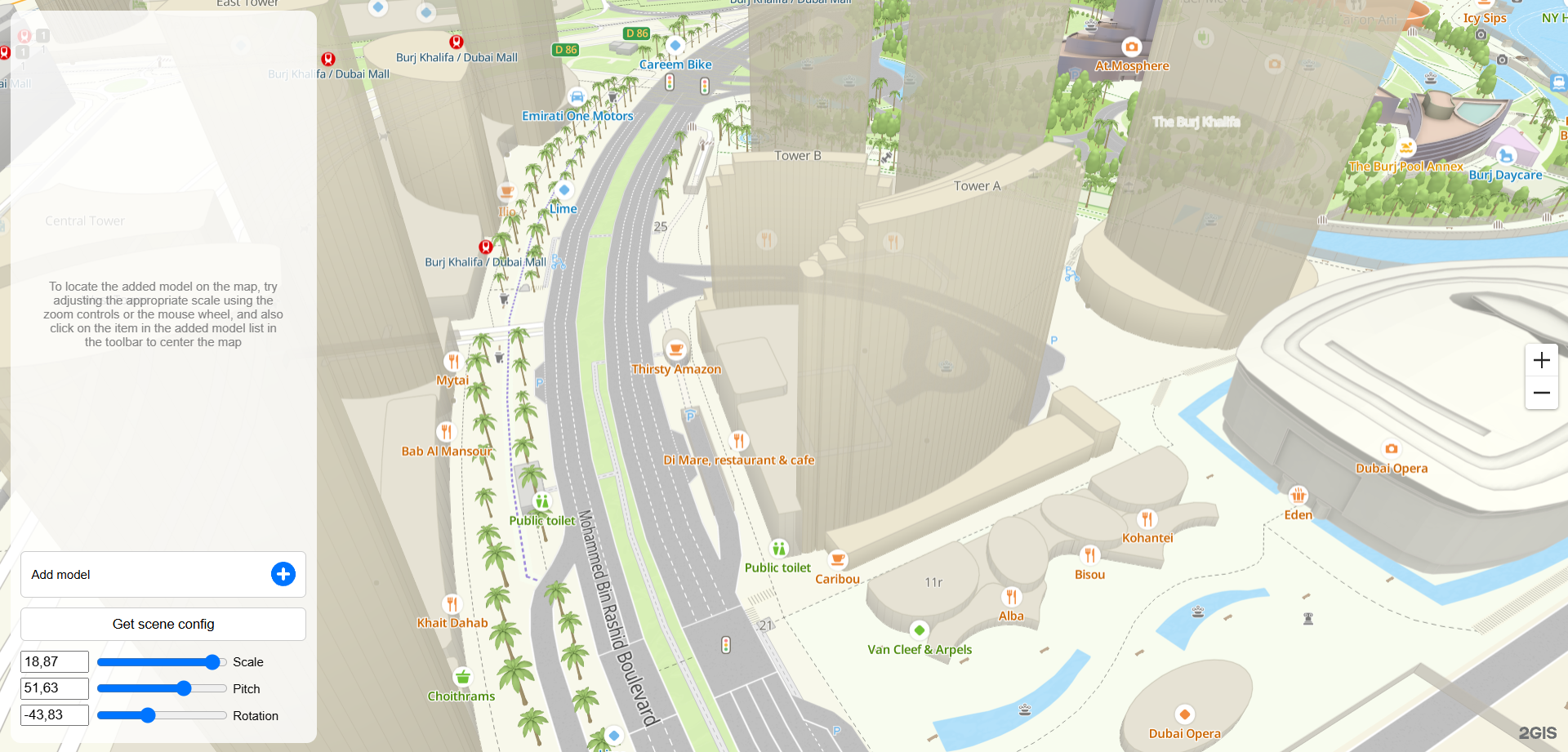 Moving the map