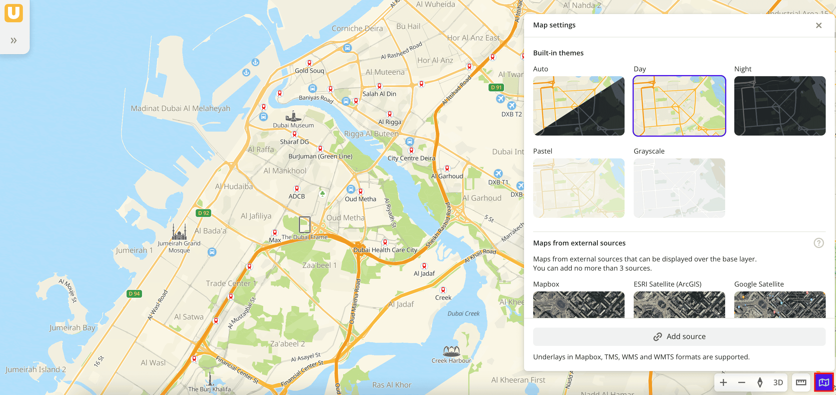 Common map style