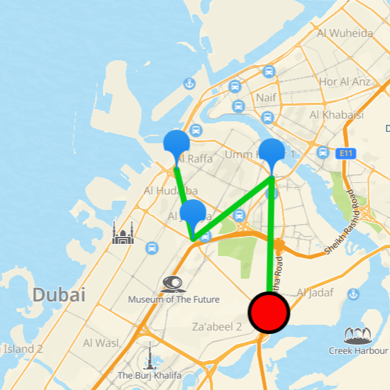 Calculation with statistical traffic