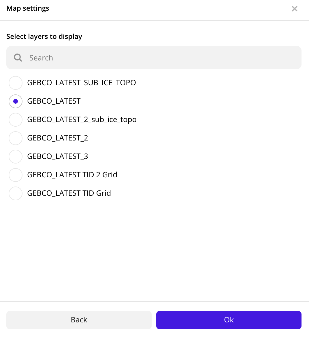 Selecting layer