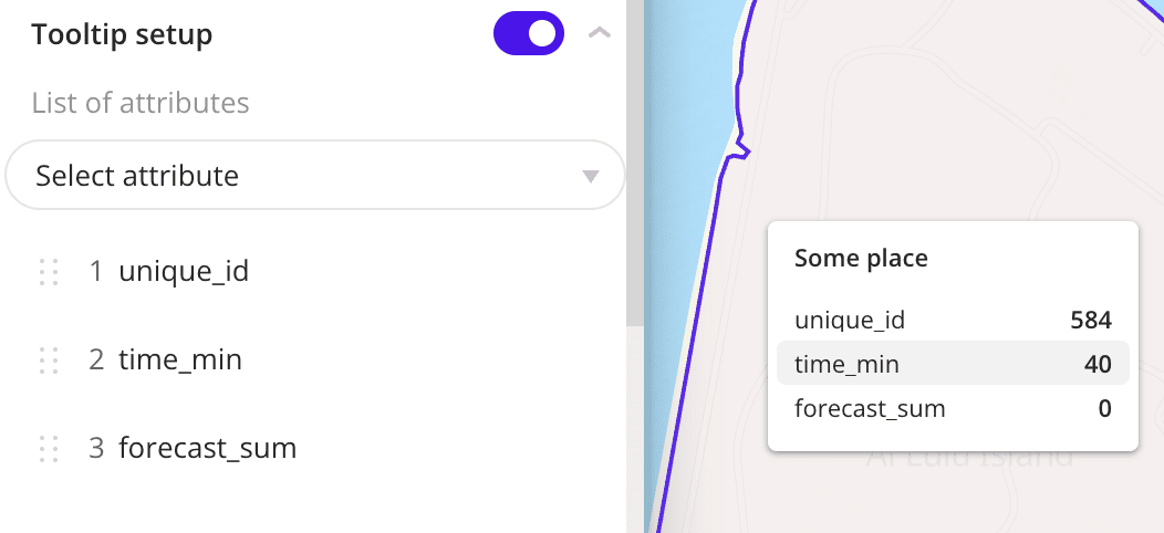 Tooltip setup